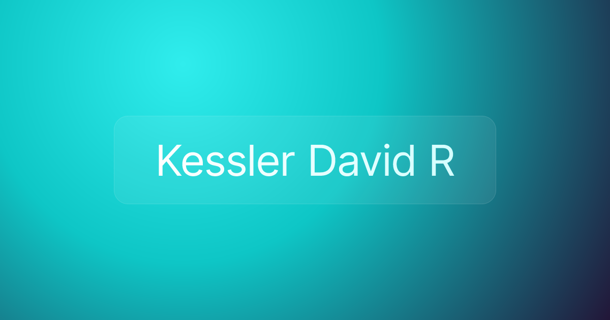 Kessler David R