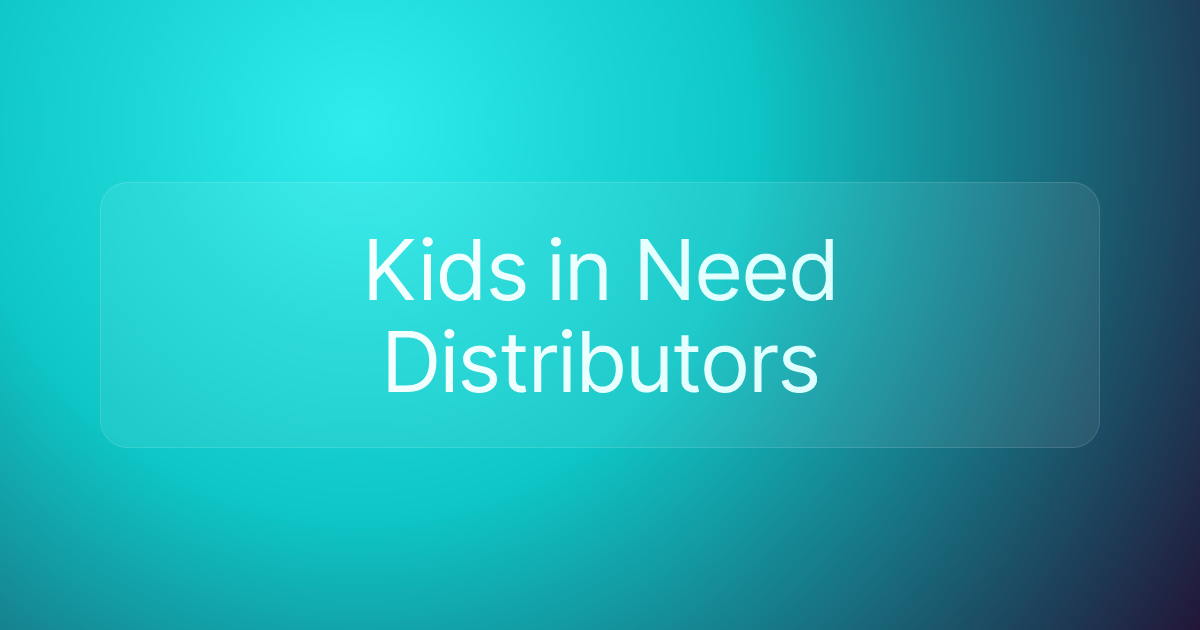 Kids in Need Distributors
