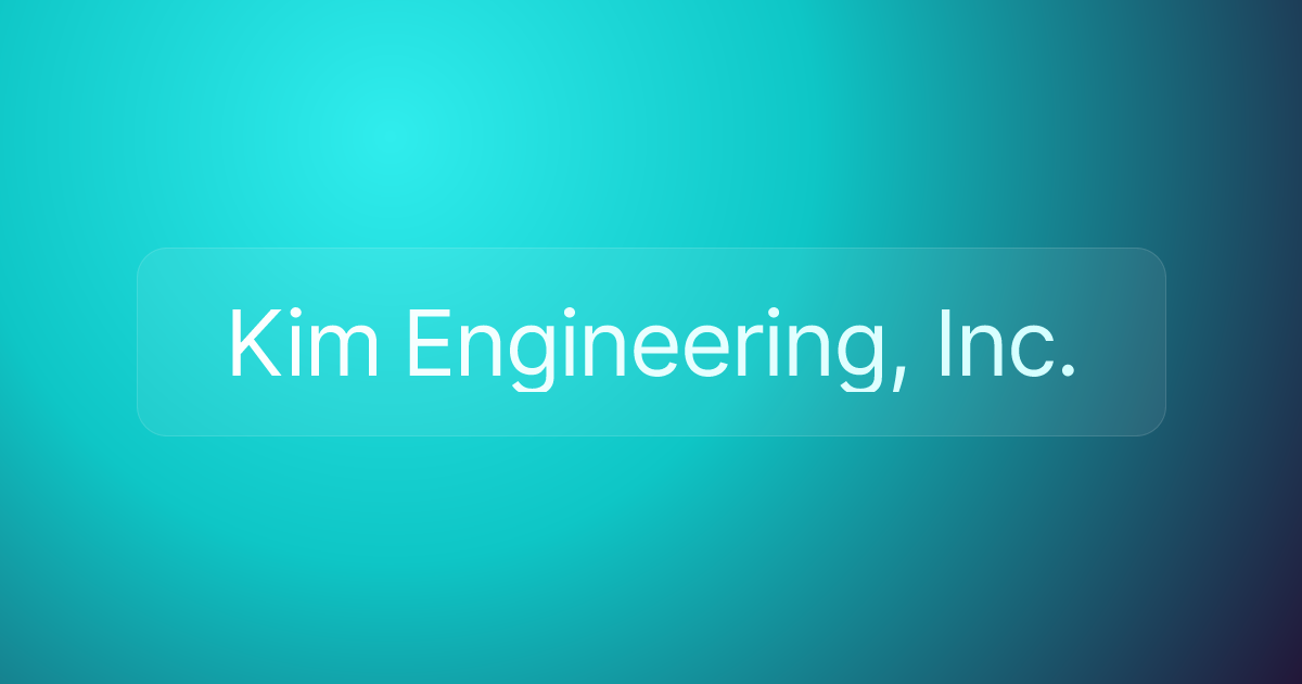 Kim Engineering, Inc.
