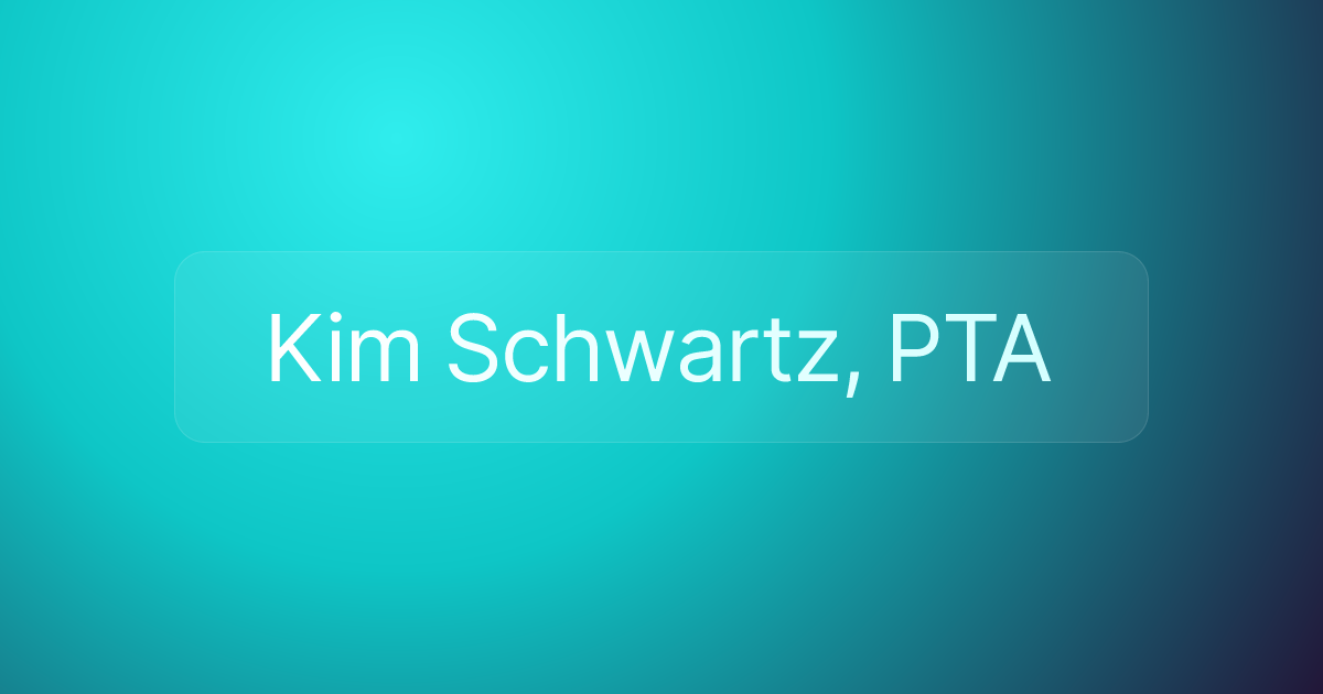Kim Schwartz, PTA