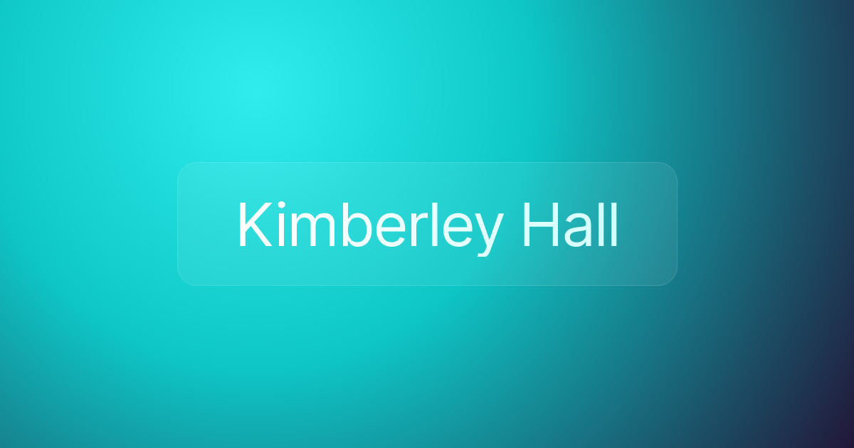 Kimberley Hall
