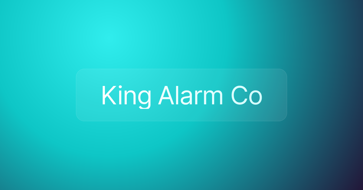 King Alarm Co