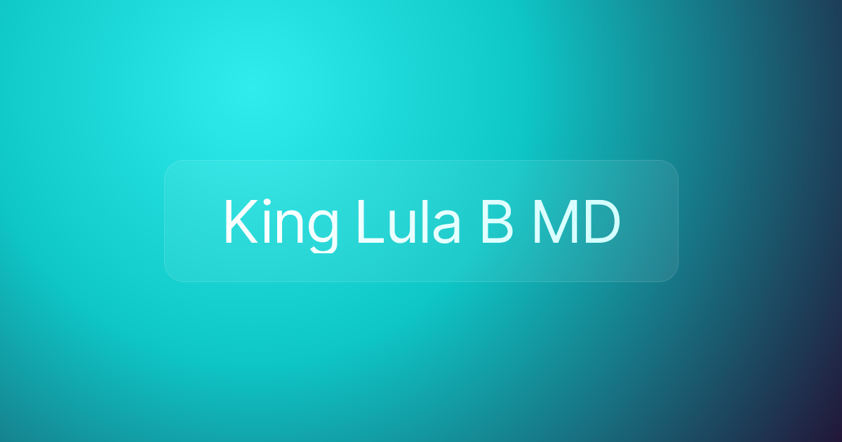 King Lula B MD