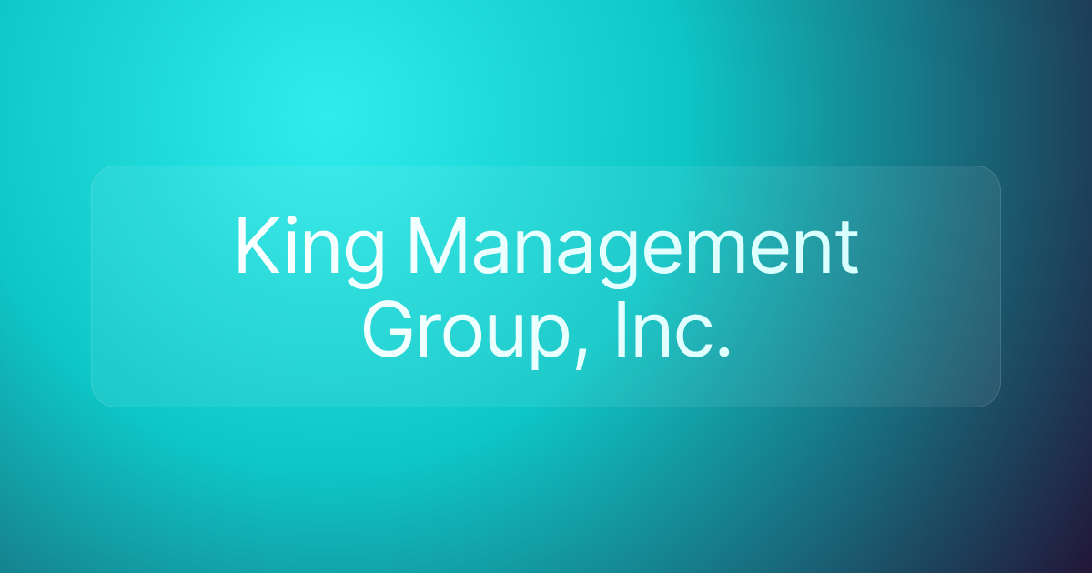 King Management Group, Inc.