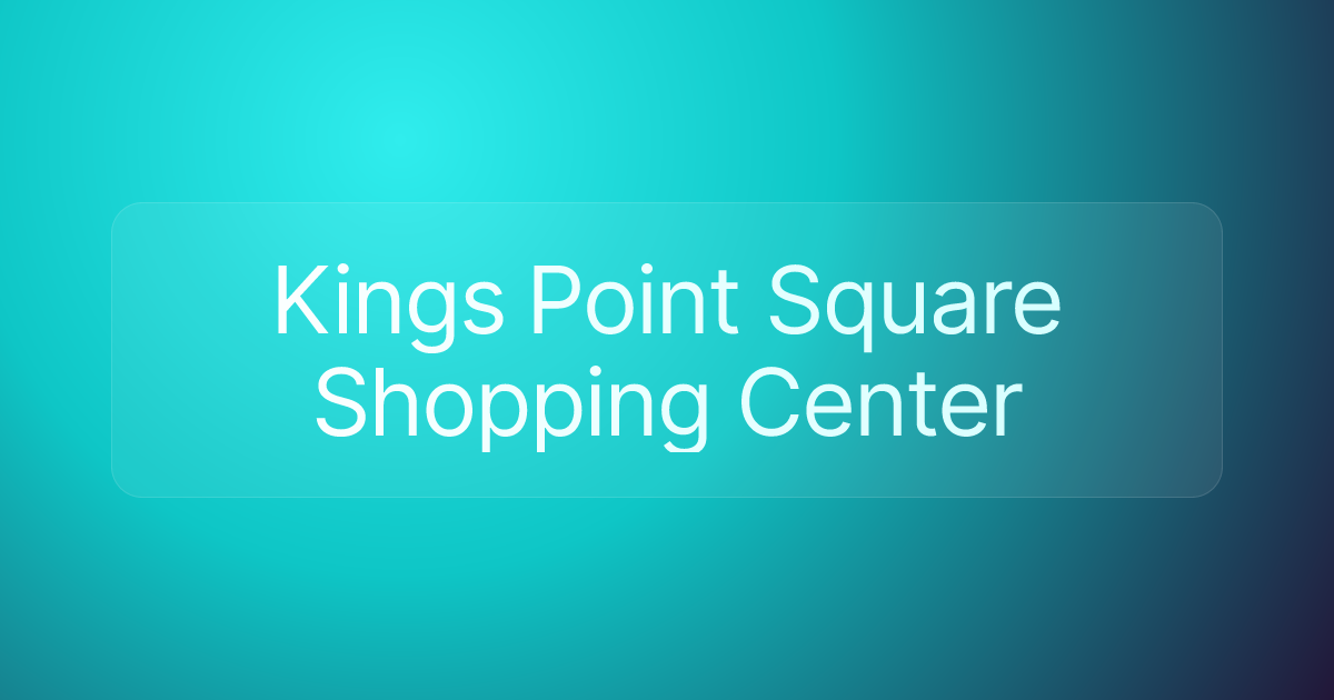 Kings Point Square Shopping Center