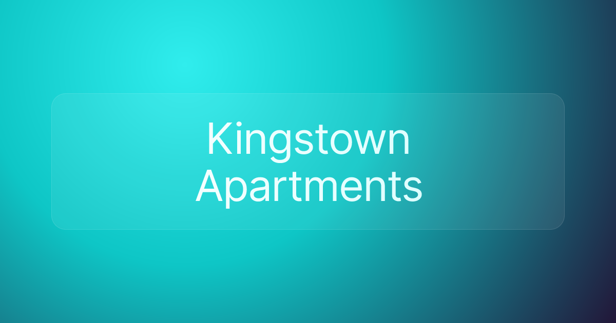 Kingstown Apartments