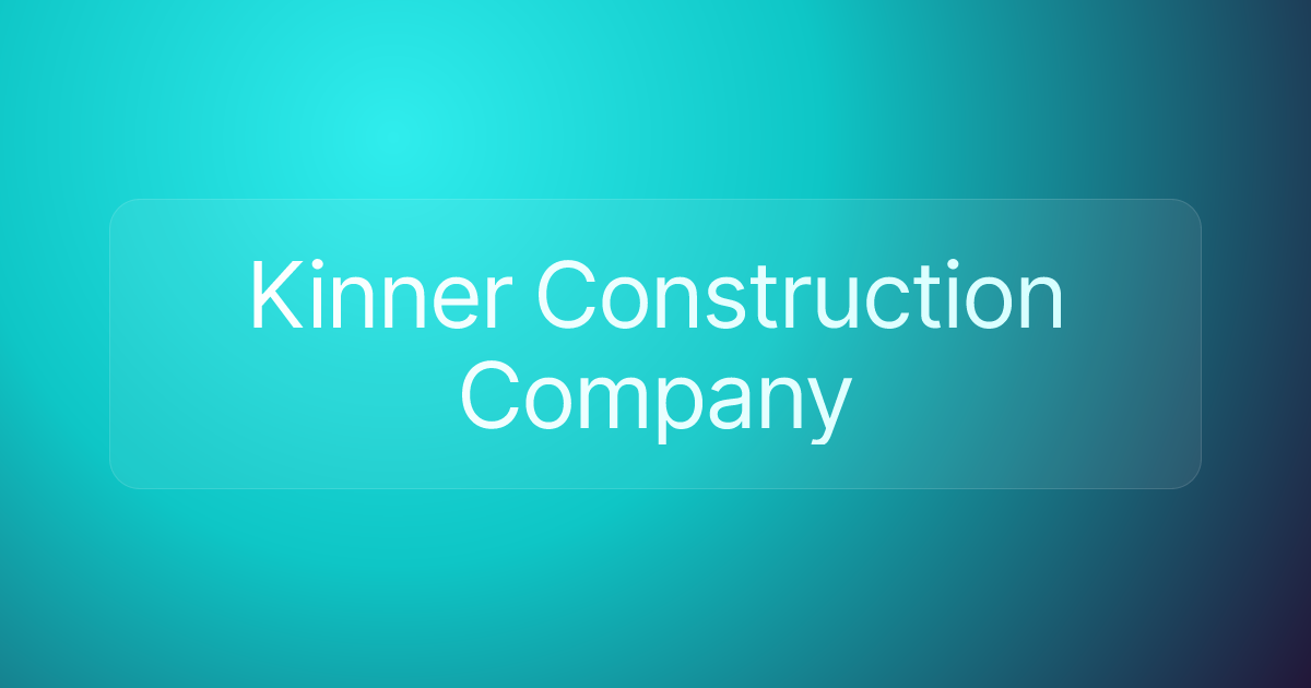 Kinner Construction Company