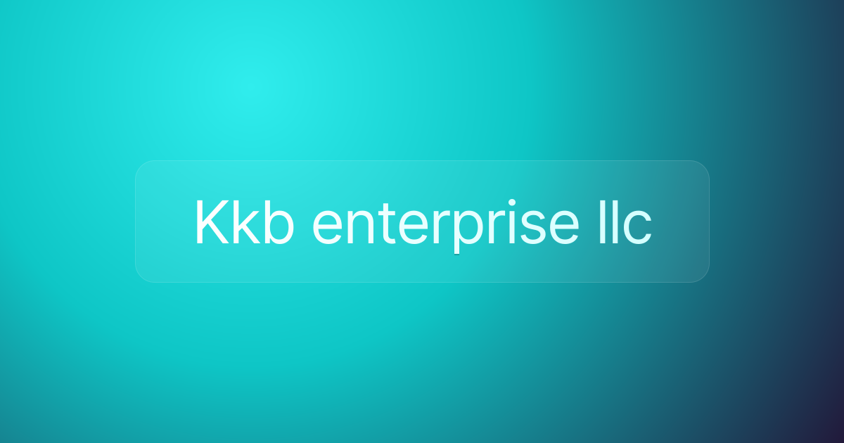 Kkb enterprise llc
