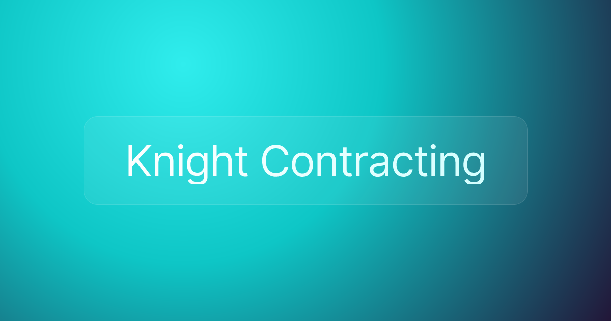 Knight Contracting