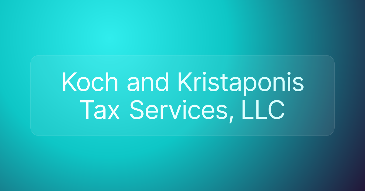 Koch and Kristaponis Tax Services, LLC