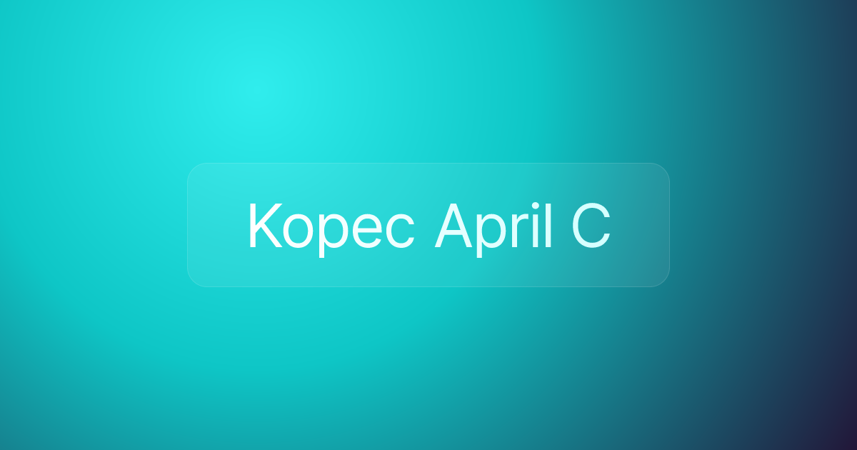 Kopec April C