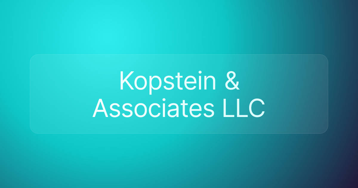 Kopstein & Associates LLC