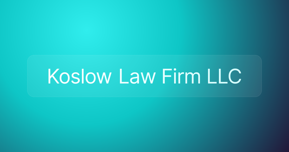 Koslow Law Firm LLC