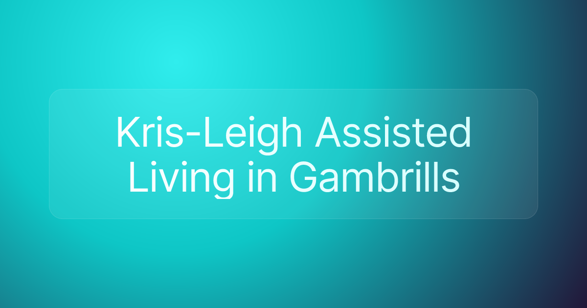 Kris-Leigh Assisted Living in Gambrills