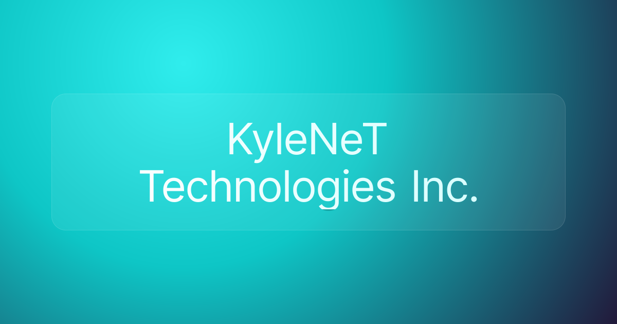 KyleNeT Technologies Inc.