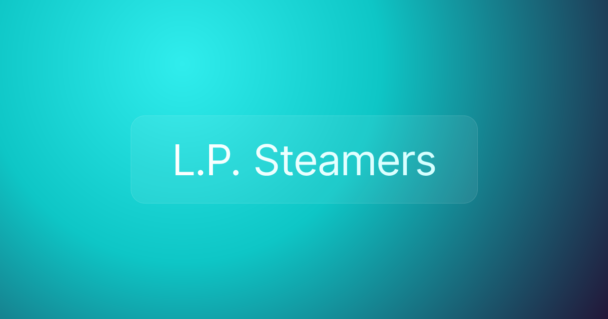 L.P. Steamers