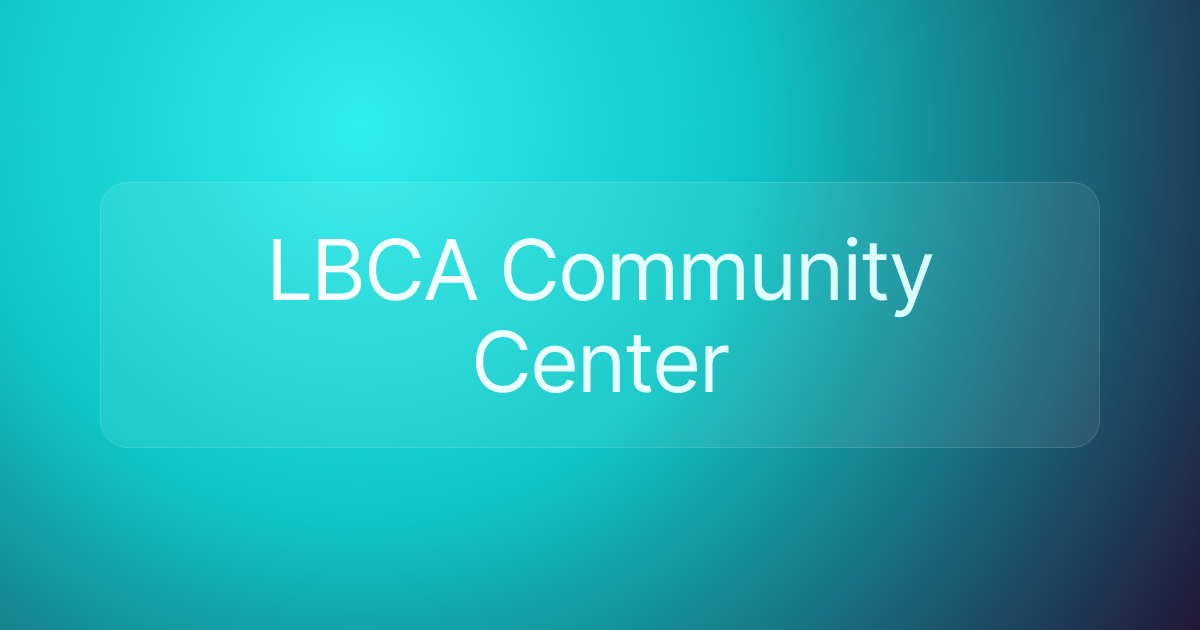 LBCA Community Center