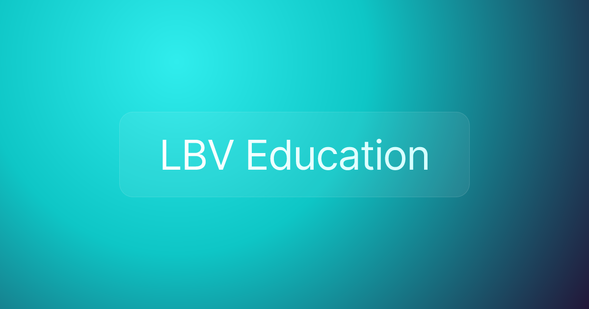 LBV Education