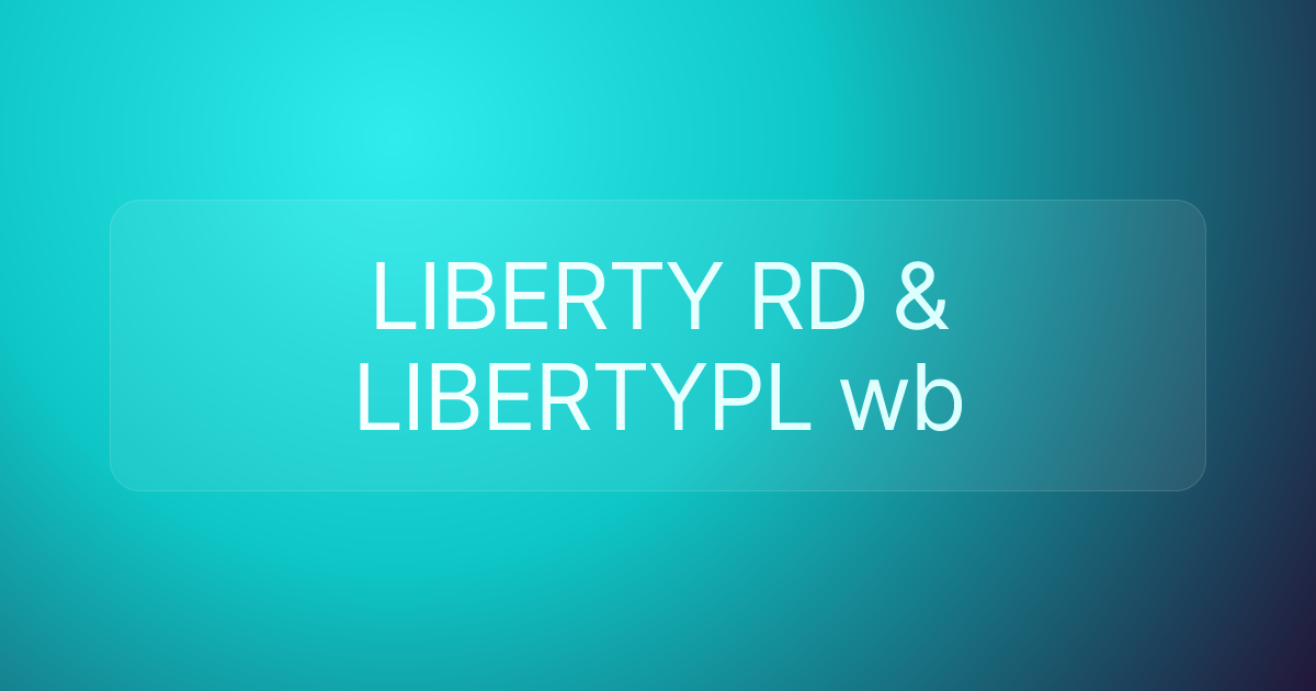 LIBERTY RD & LIBERTYPL wb