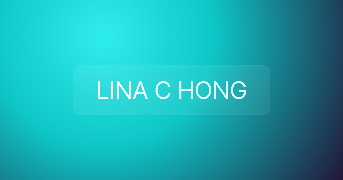 LINA C HONG