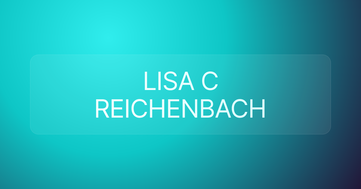 LISA C REICHENBACH