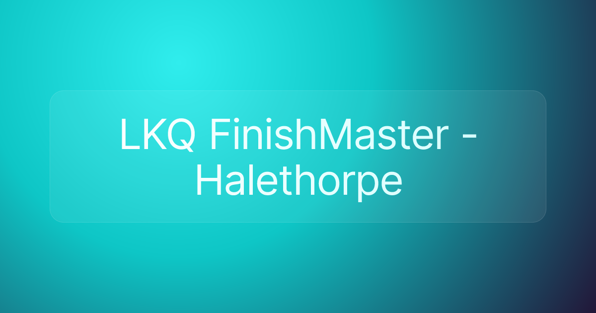 LKQ FinishMaster - Halethorpe