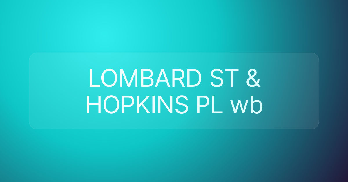 LOMBARD ST & HOPKINS PL wb