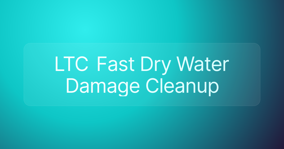 LTC Fast Dry Water Damage Cleanup
