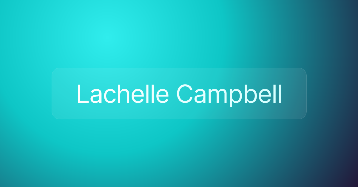 Lachelle Campbell