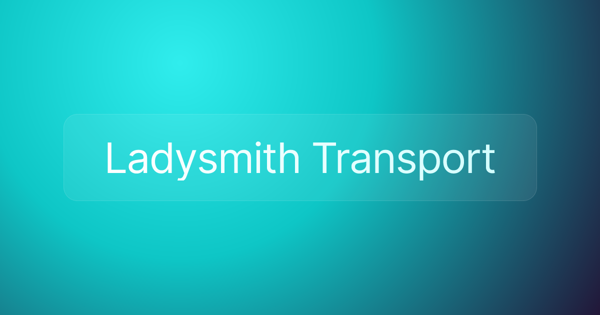 Ladysmith Transport