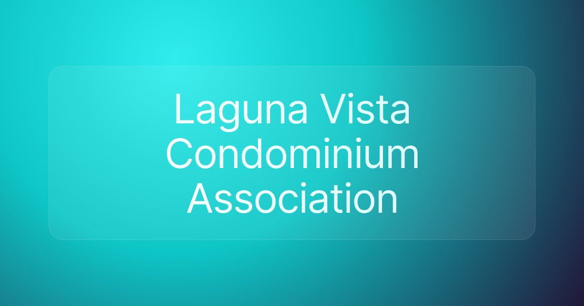 Laguna Vista Condominium Association