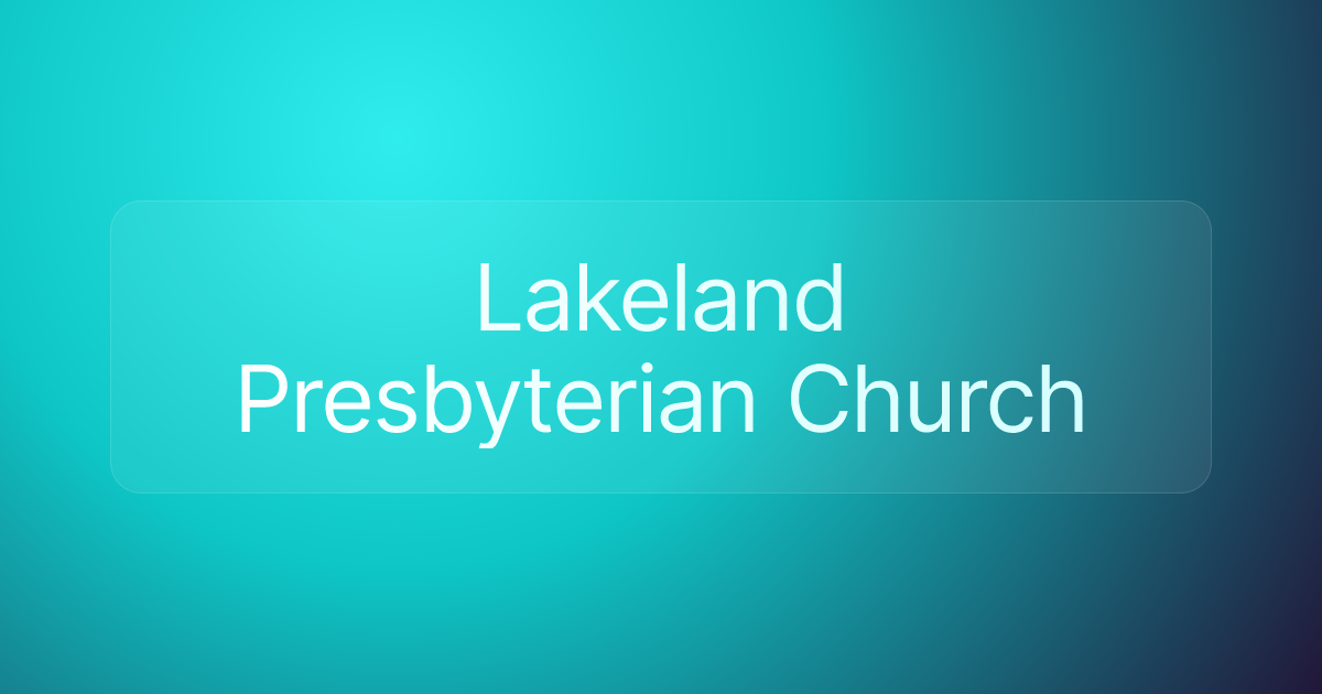 Lakeland Presbyterian Church