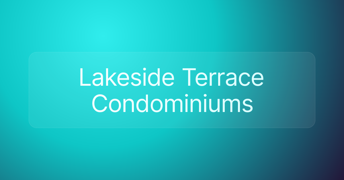 Lakeside Terrace Condominiums