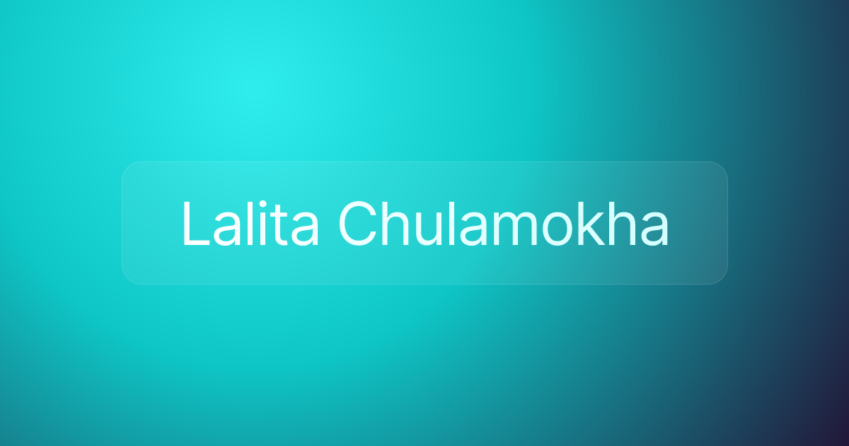 Lalita Chulamokha