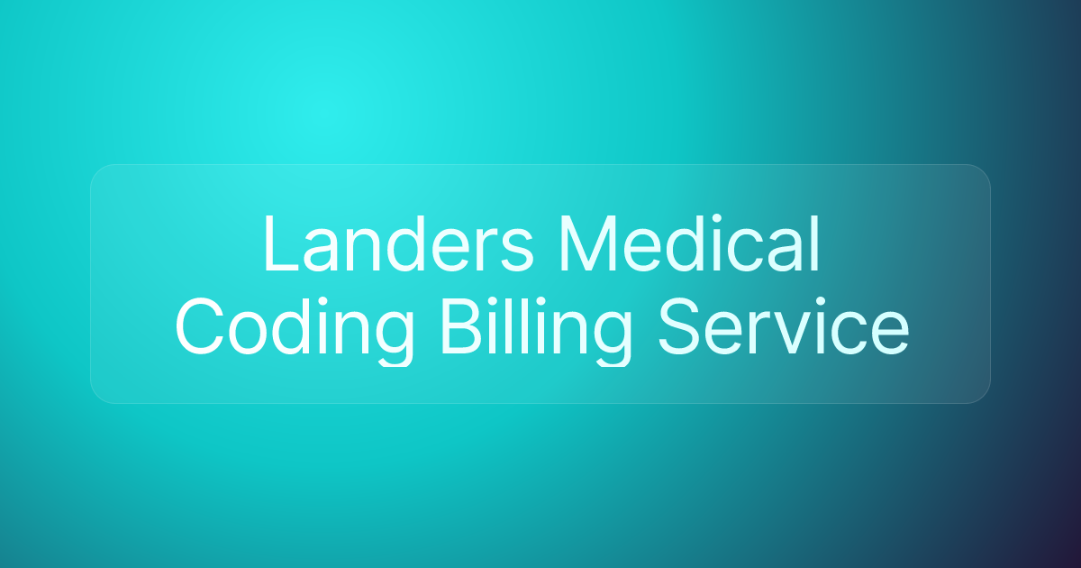 Landers Medical Coding Billing Service