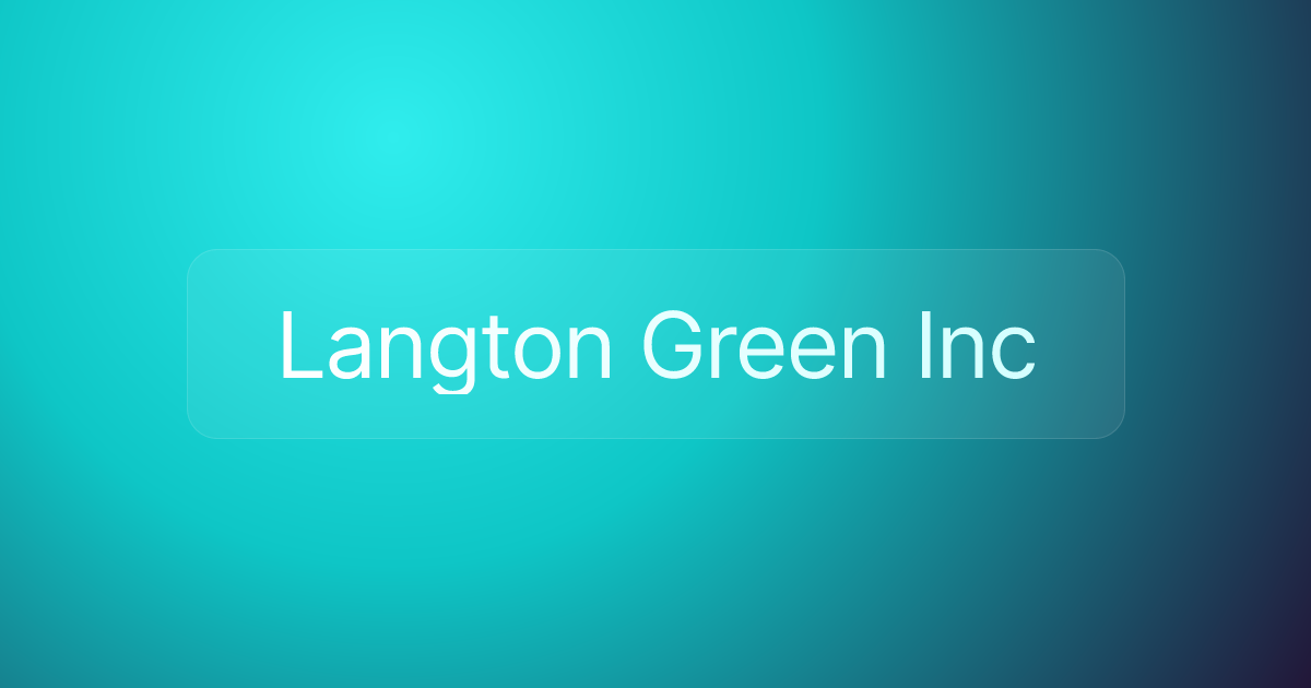 Langton Green Inc