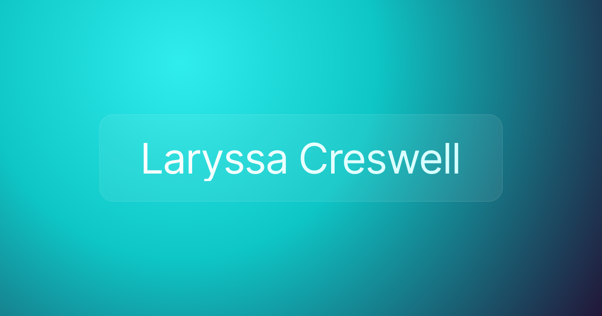 Laryssa Creswell