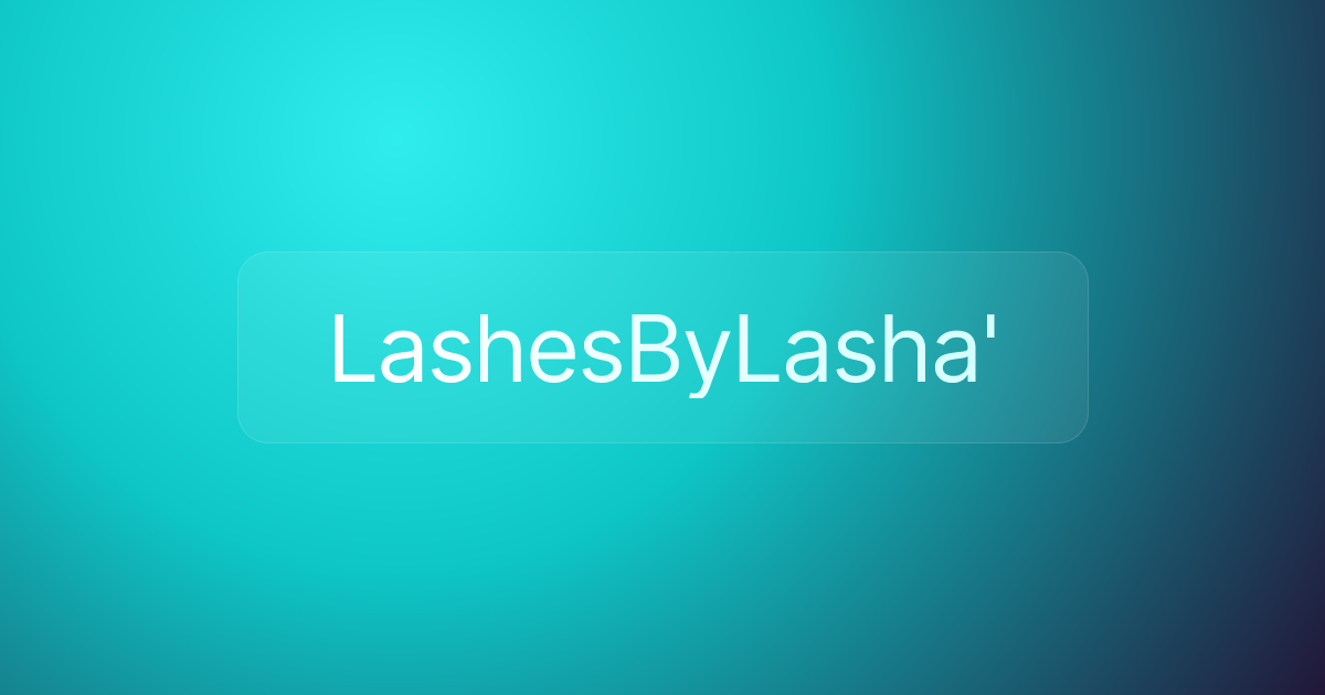 LashesByLasha'