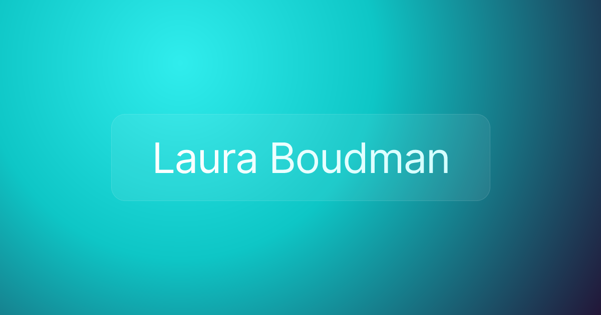 Laura Boudman