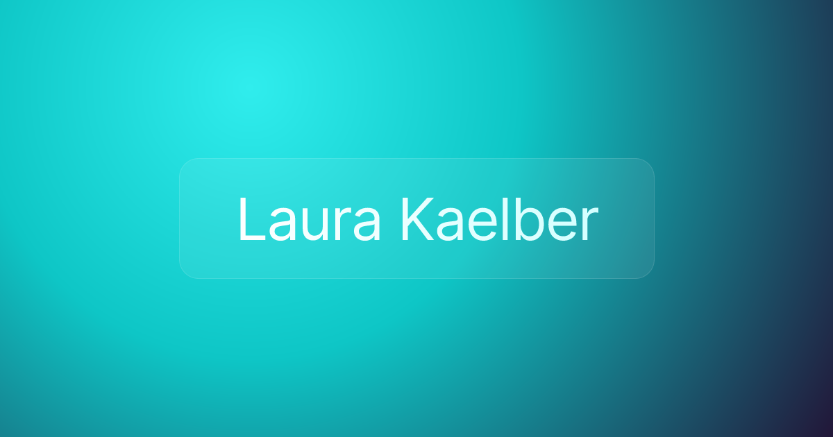 Laura Kaelber