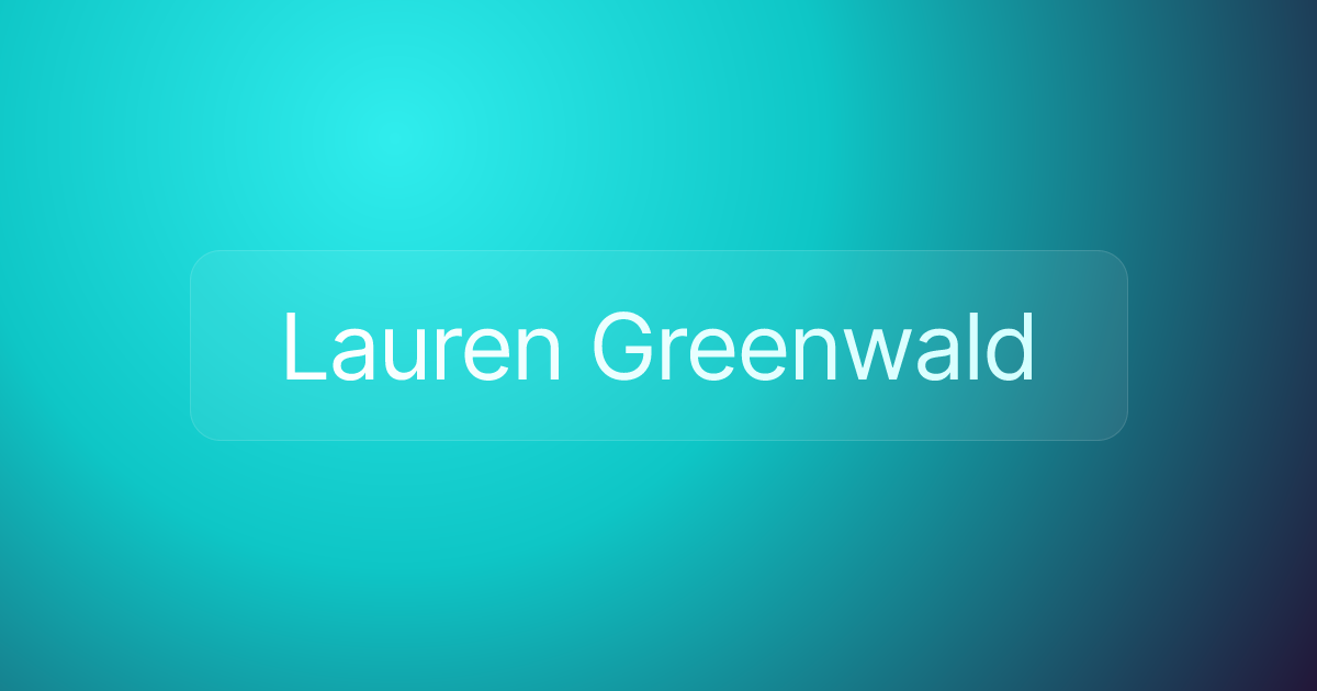 Lauren Greenwald