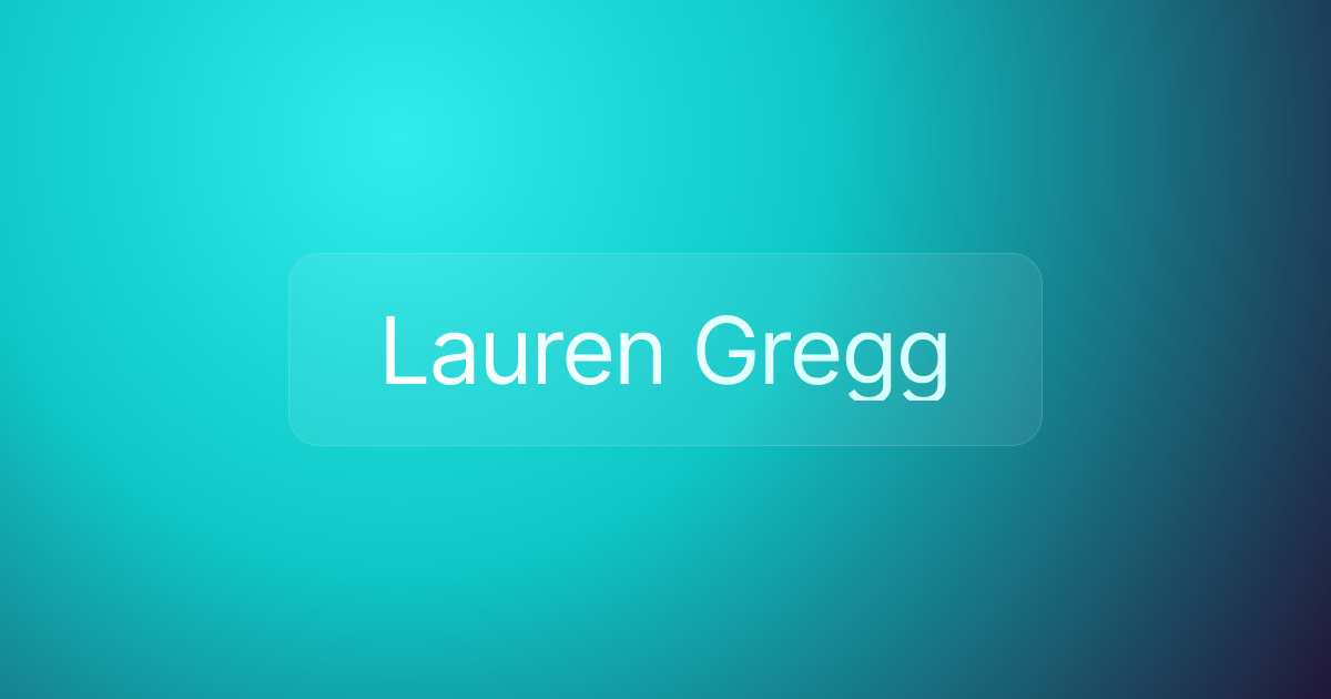 Lauren Gregg