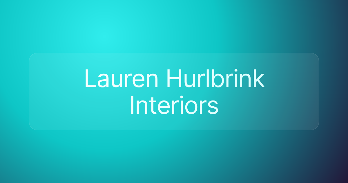 Lauren Hurlbrink Interiors