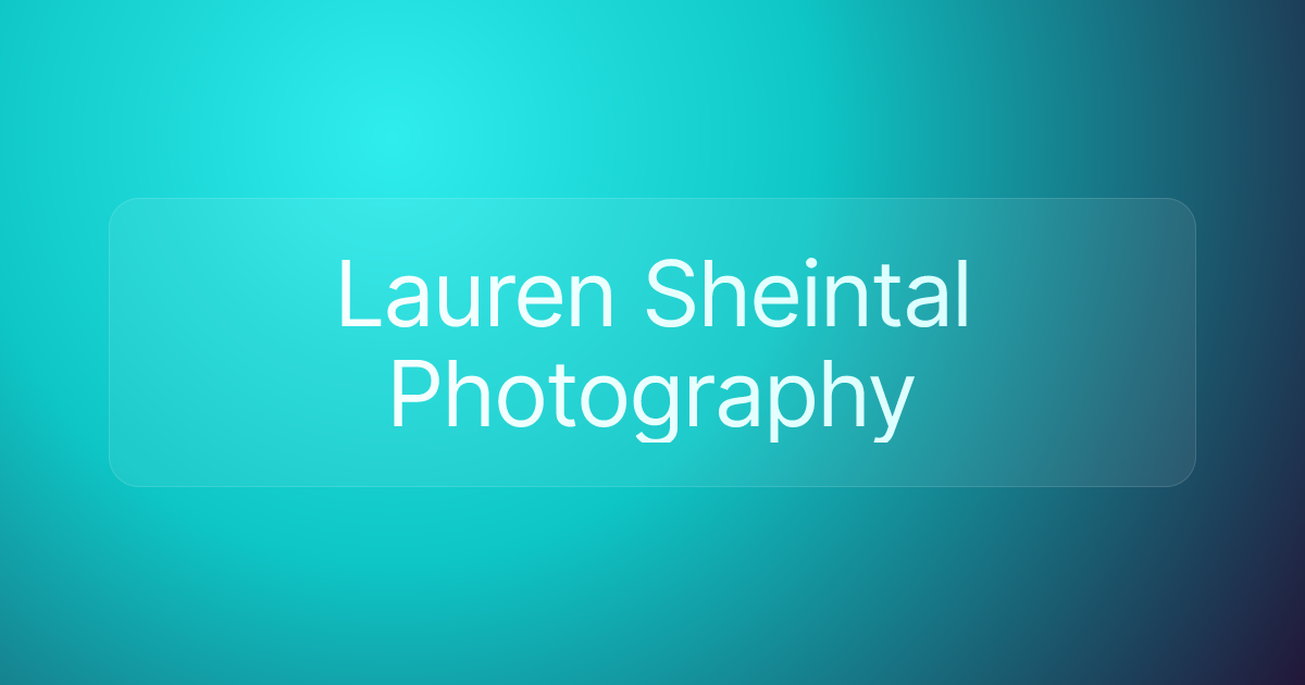 Lauren Sheintal Photography