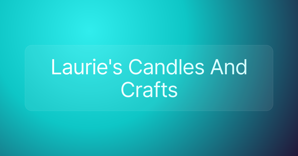 Laurie's Candles And Crafts