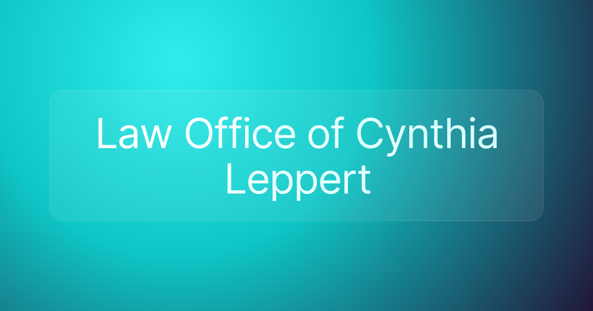 Law Office of Cynthia Leppert