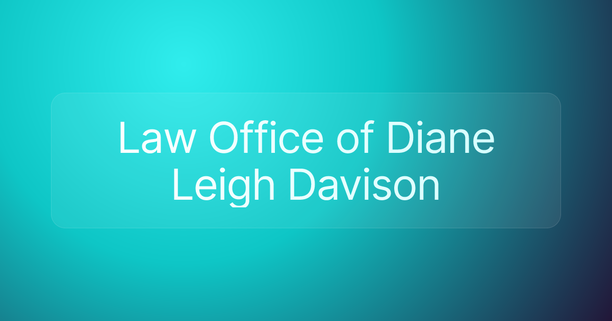 Law Office of Diane Leigh Davison
