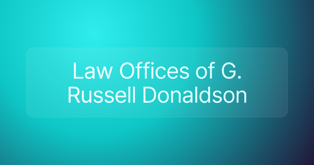 Law Offices of G. Russell Donaldson