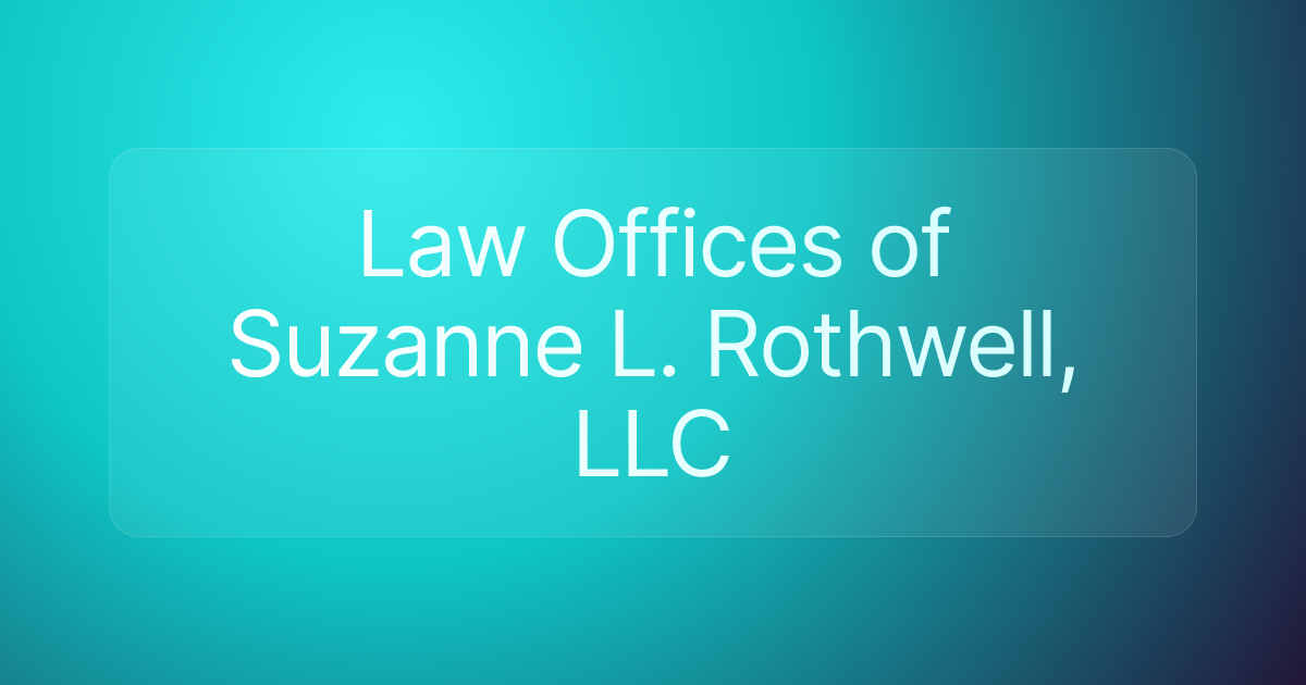Law Offices of Suzanne L. Rothwell, LLC
