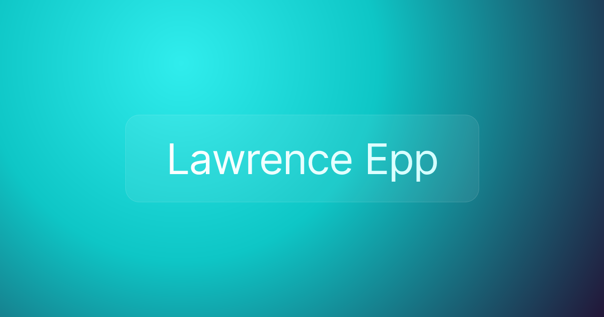 Lawrence Epp